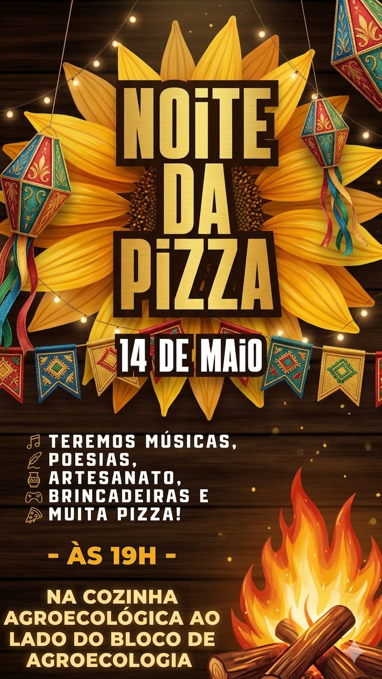 Noite de pizza em 14/05